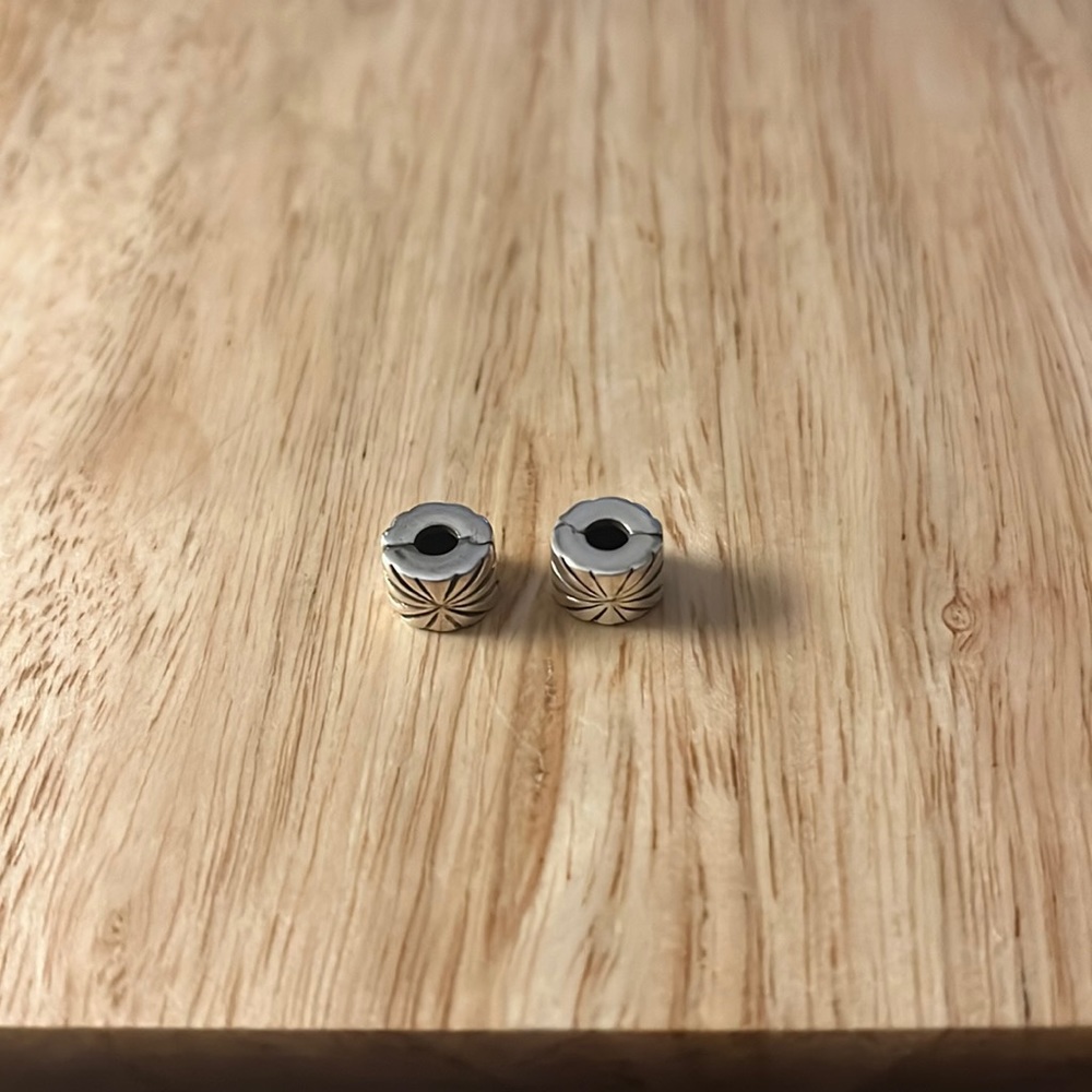 Pandora Silver Sunburst clips